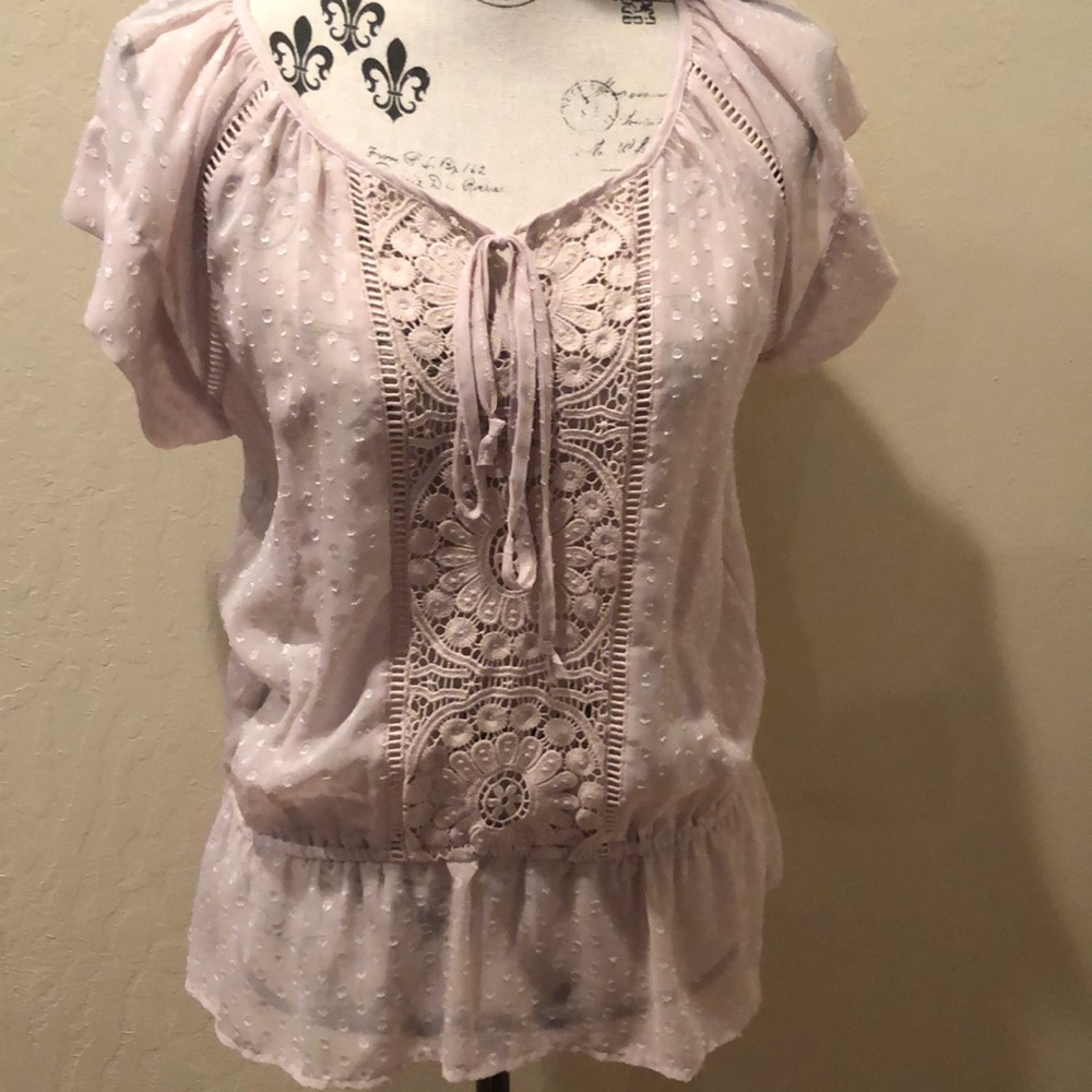 Rose colored Blouse with matching tank